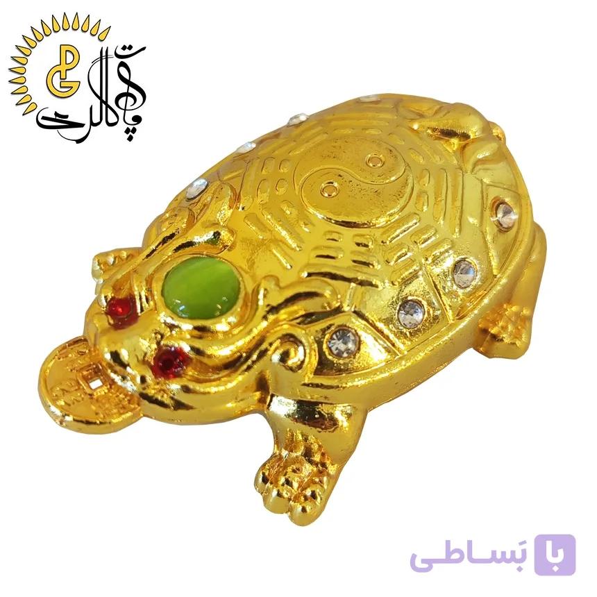 لاک پشت فنگ شویی برنجی کد 8875 — تصویر 1