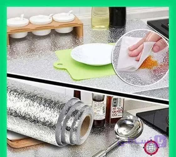 برچسب کابینت نقره ای مدل پنج متری