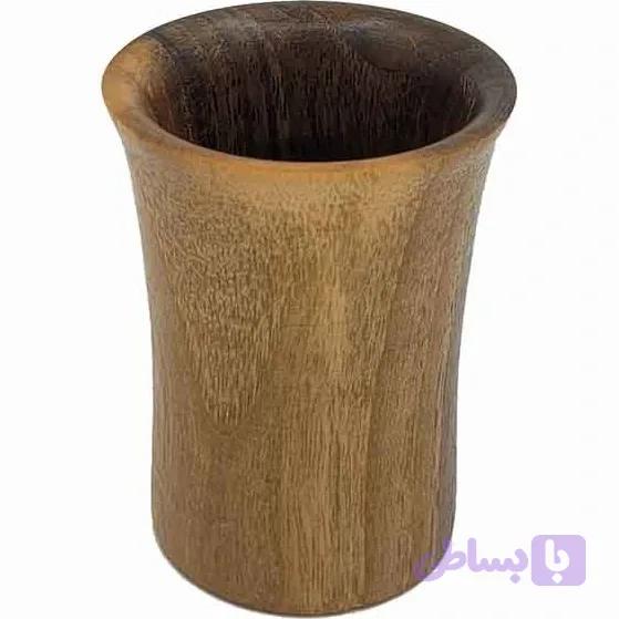 لیوان چوبی قهوه کمر باریک