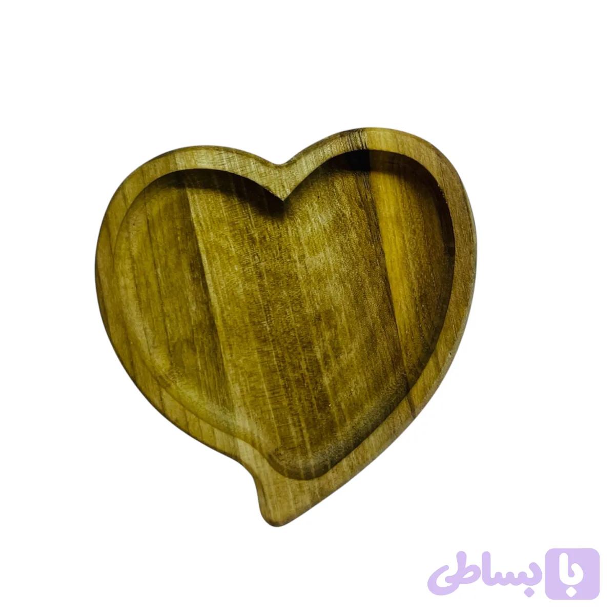 سینی چوبی قلبی