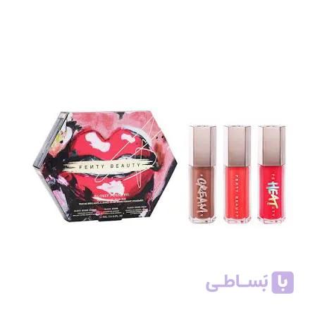 پک 3 عددی لیپ گلاس فنتی بیوتی (Fenty Beauty Lip Gloss Set)