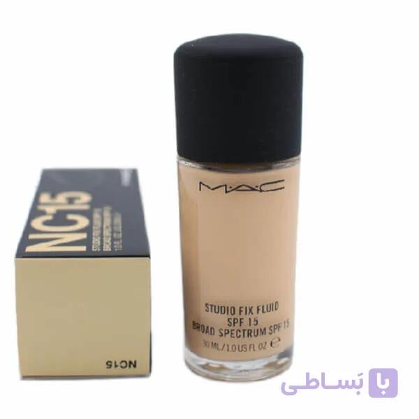 کرم پودر مچ مستر مک MAC شیشه‌ای SPF15 حجم 30 میلی‌لیتر — تصویر 1