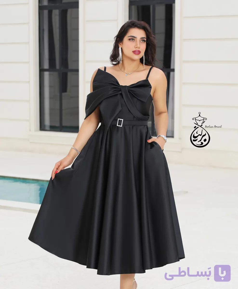 پیراهن مجلسی ساتن آمریکایی