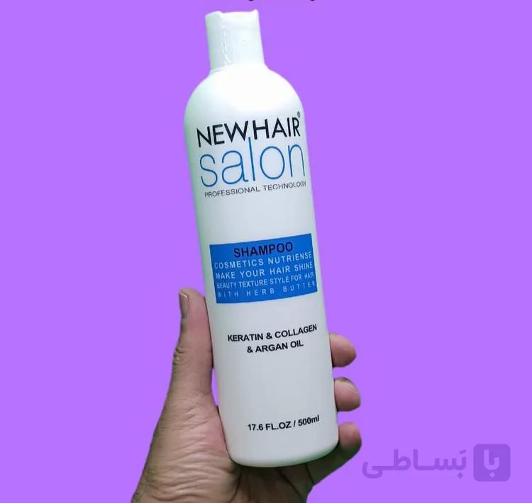 شامپو کراتین نیو هیر سالن ۵۰۰ میل New hair salon 500 ml نیو هیر — تصویر 1