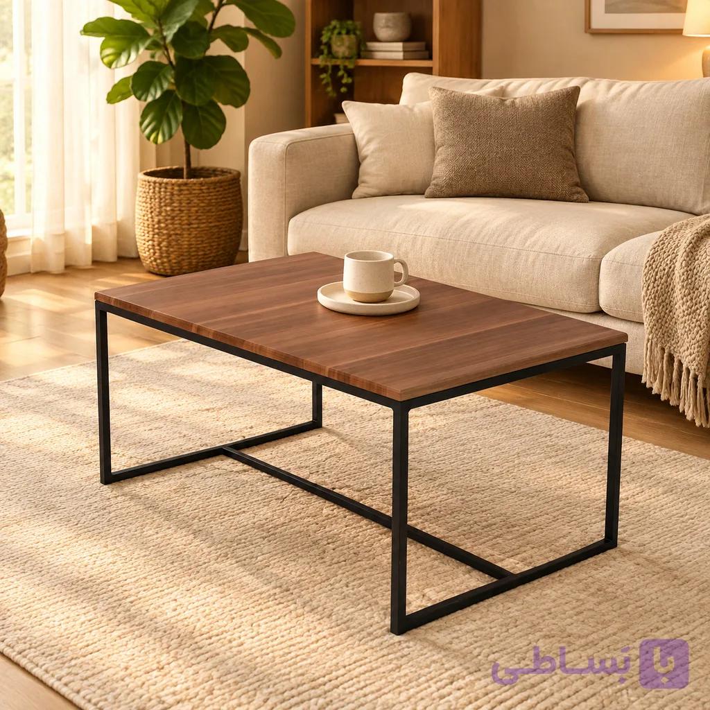 میز جلومبلی مستطیل مدرن مدل مینیمال کد 421 — تصویر 1