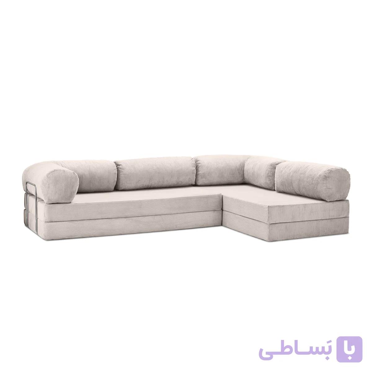 مبل ال تختخواب شو مدرن | مبل سبز — تصویر 1