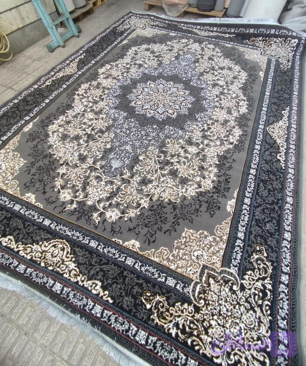 فرش طرح تلناز طوسی 700شانه 1500 تراکم 4 متری فرش ارزان