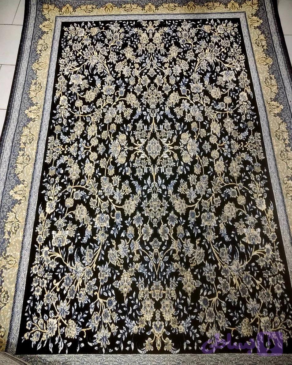 فرش ۹متری افشان۷۰۰شانه تراکم۲۵۵۰ نو سرمه ای