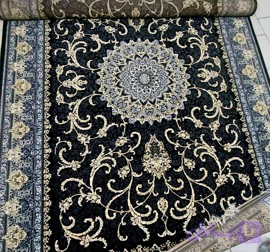 فرش۶متری تخفیفی حراجی تلناز۷۰۰ شانه تراکم۲۵۵۰ سرمه ای
