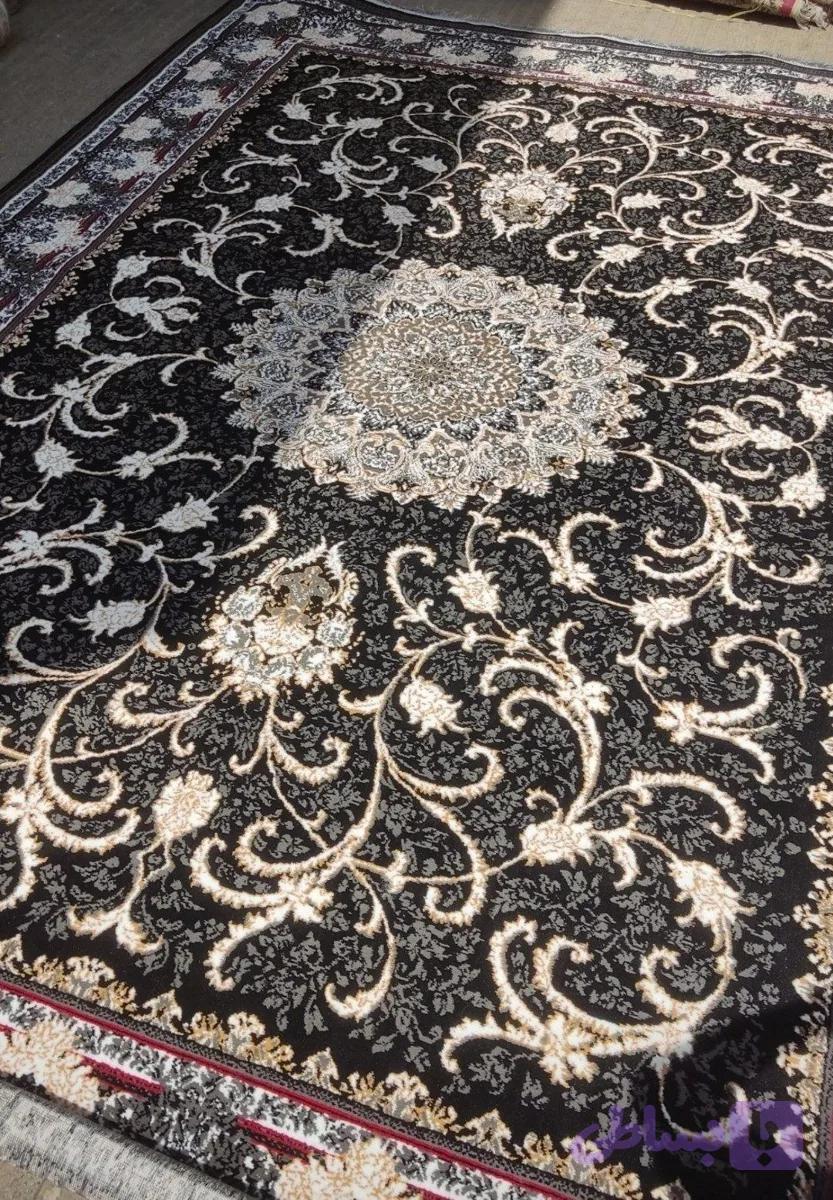 فرش طرح تلناز 700شانه سرمه ای 9 متری فرش ارزان