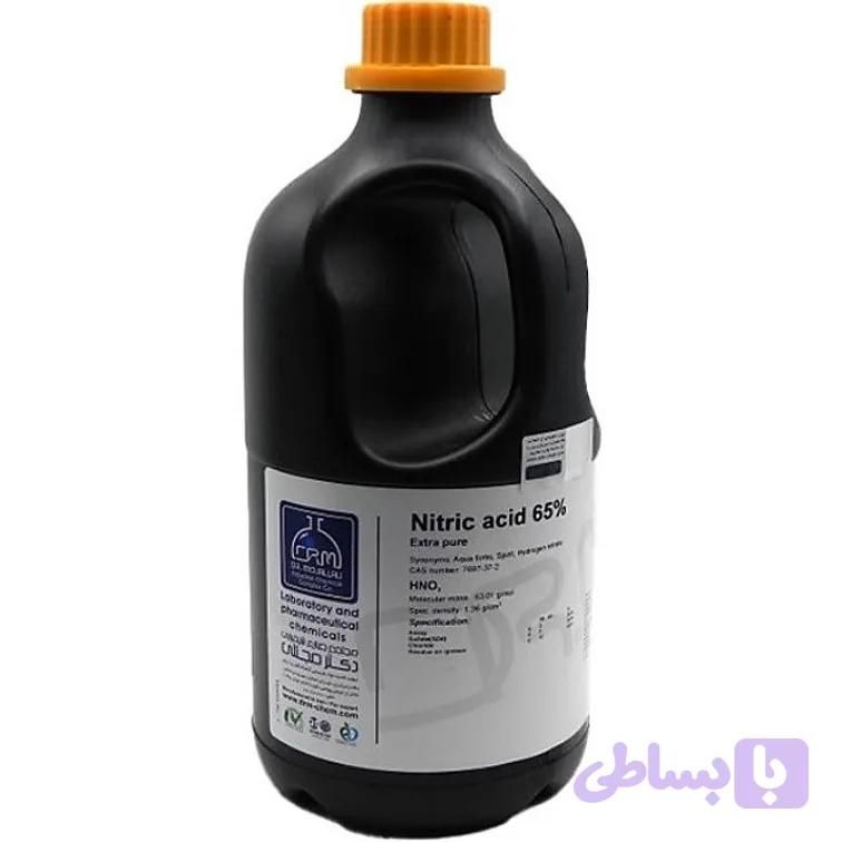 اسید نیتریک ۶۵% گرید Extra Pure دکتر مجللی ۱ لیتری