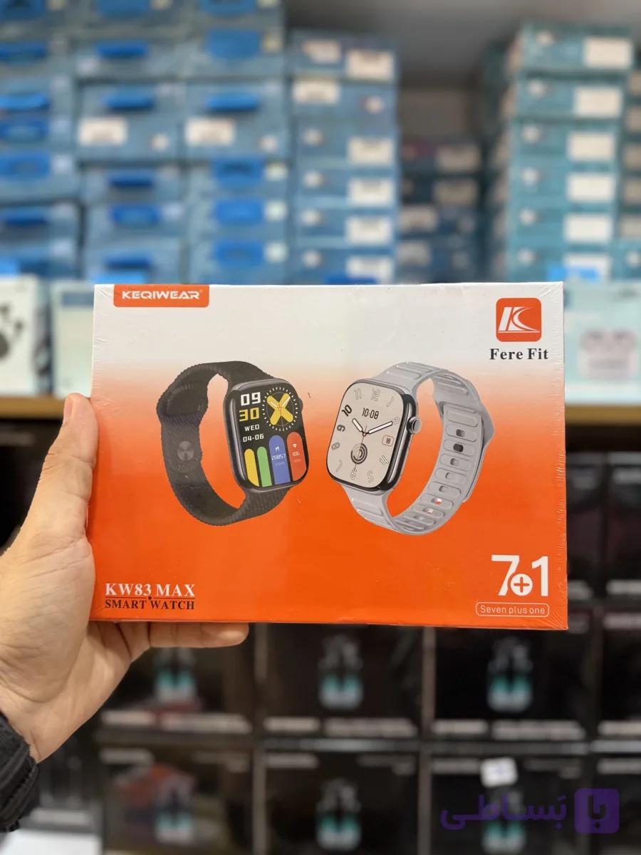 ساعت هوشمند KEQIWEAR مدل KW83 MAX با 7 مدل بند و قابلیت اتصال به گوشی