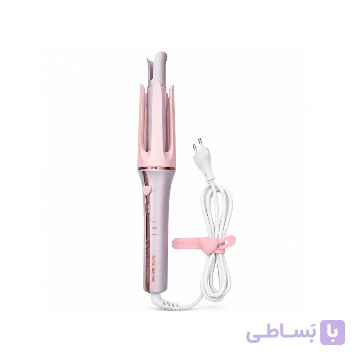 دستگاه کرلی شیگلم صورتی سایز 25 میل — تصویر 1