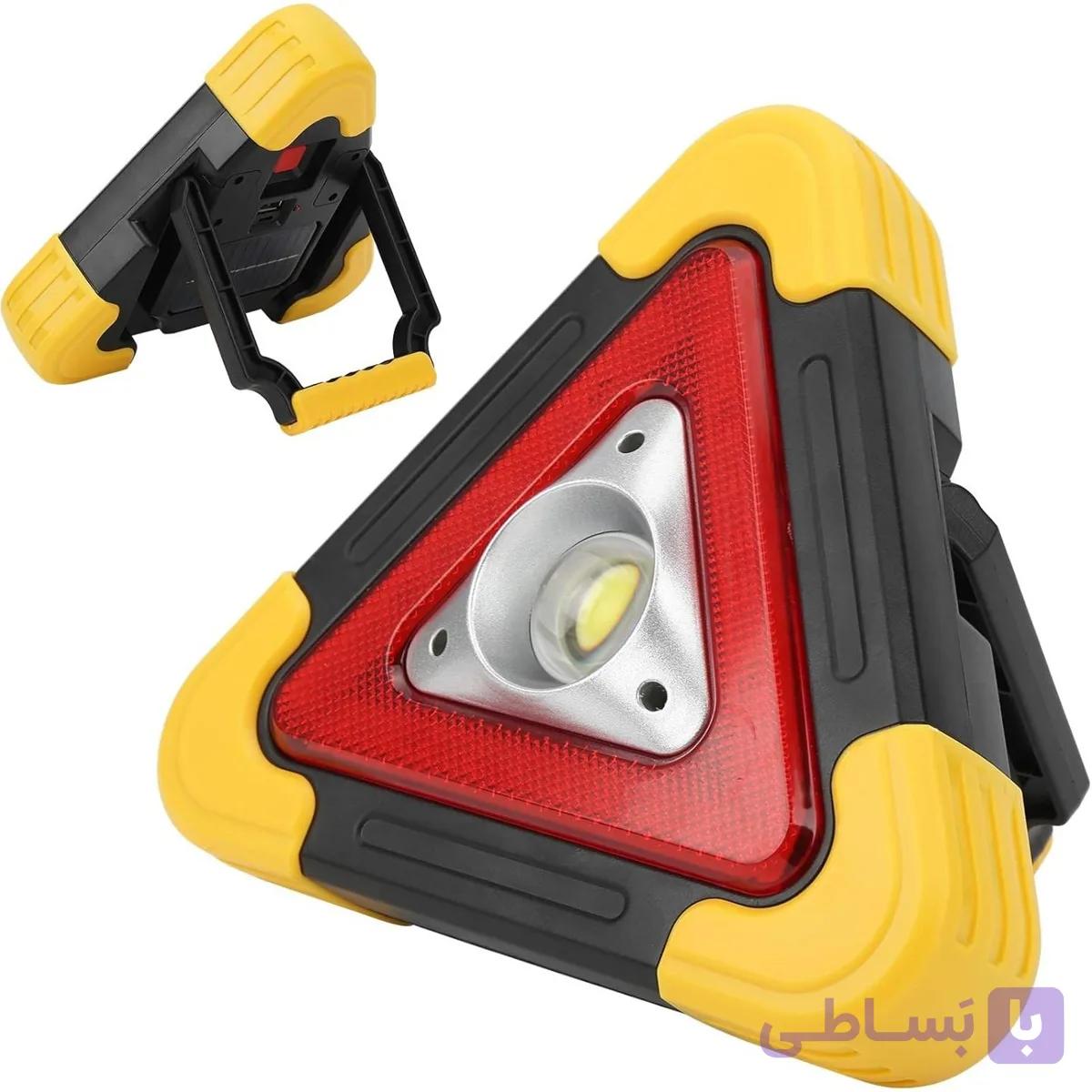 چراغ مثلث خطر چند حالته شارژی خورشیدی Hurry.bolt HB-6609 — تصویر 1
