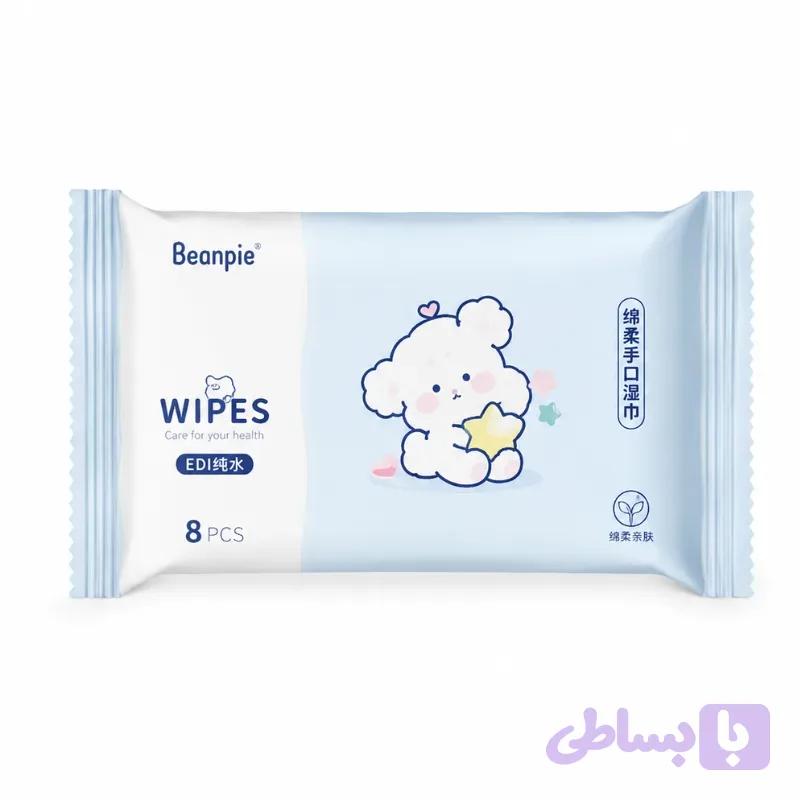 دستمال مرطوب مینی دست و صورت Beanpie بسته 1 عددی — تصویر 1