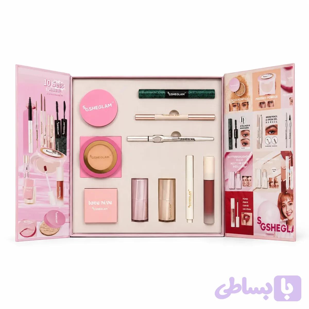 پک آرایشی 10 تکه شیگلم SHEGLAM مدل SG — تصویر 1