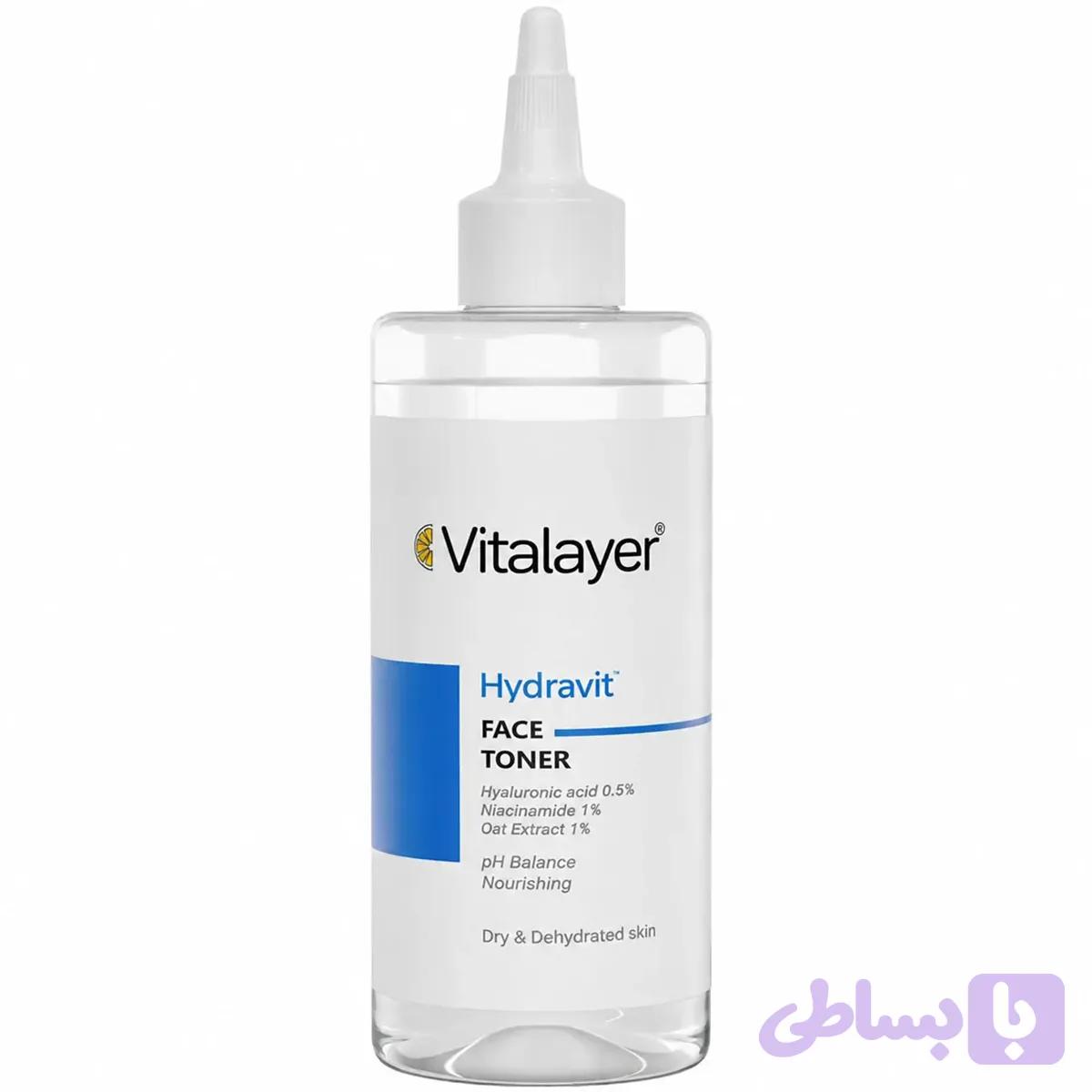 تونر آبرسان ویتالیر VITALAYER مدل Hydravit حجم 200 میلی لیتر — تصویر 1