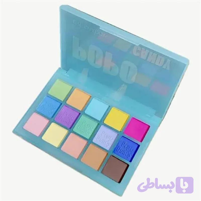 پالت سایه چشم 15 رنگ پوپو کندی Popo Candy مدل ماکارون — تصویر 1