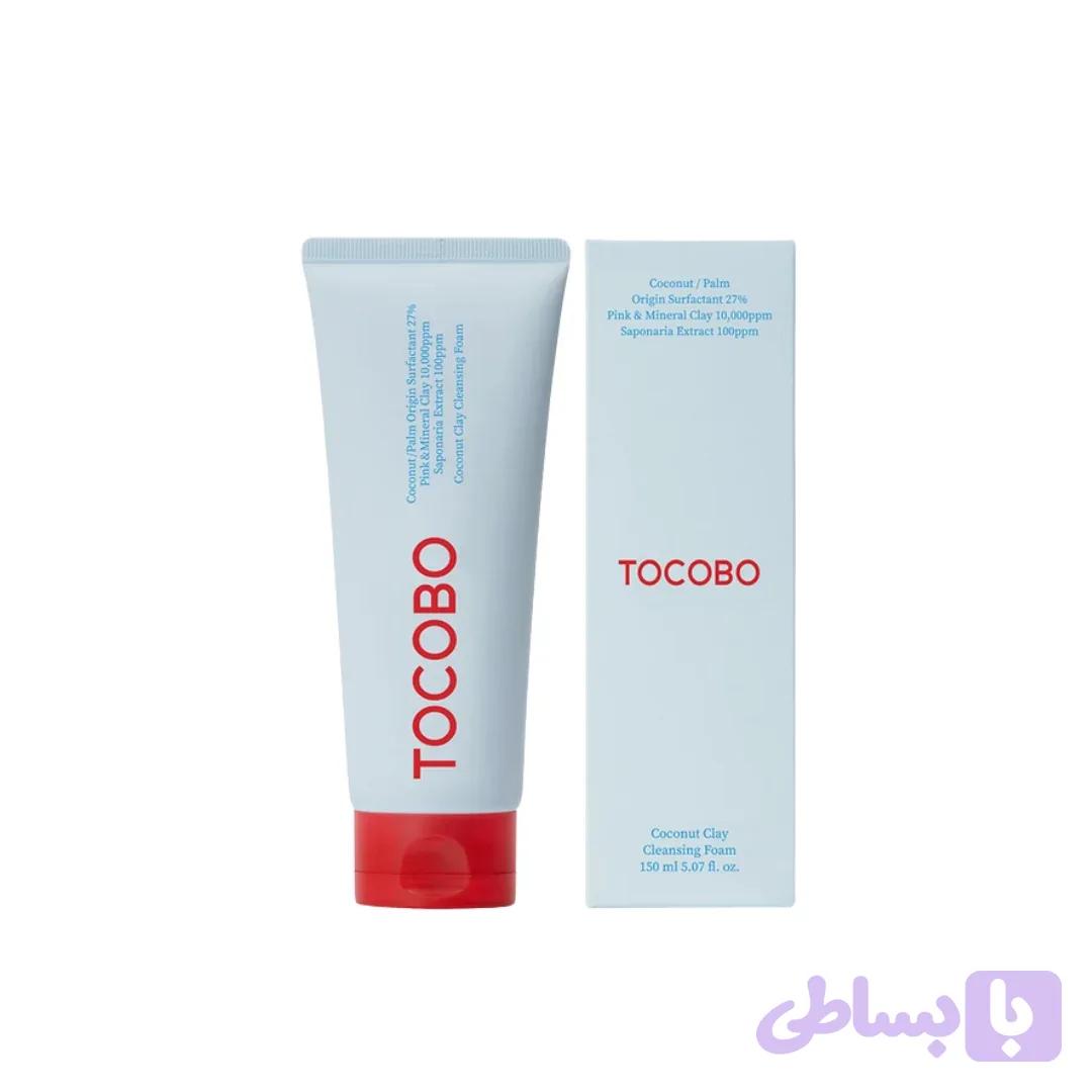 فوم شستشوی صورت توکوبو TOCOBO حاوی خاک رس و نارگیل حجم 150 — تصویر 1