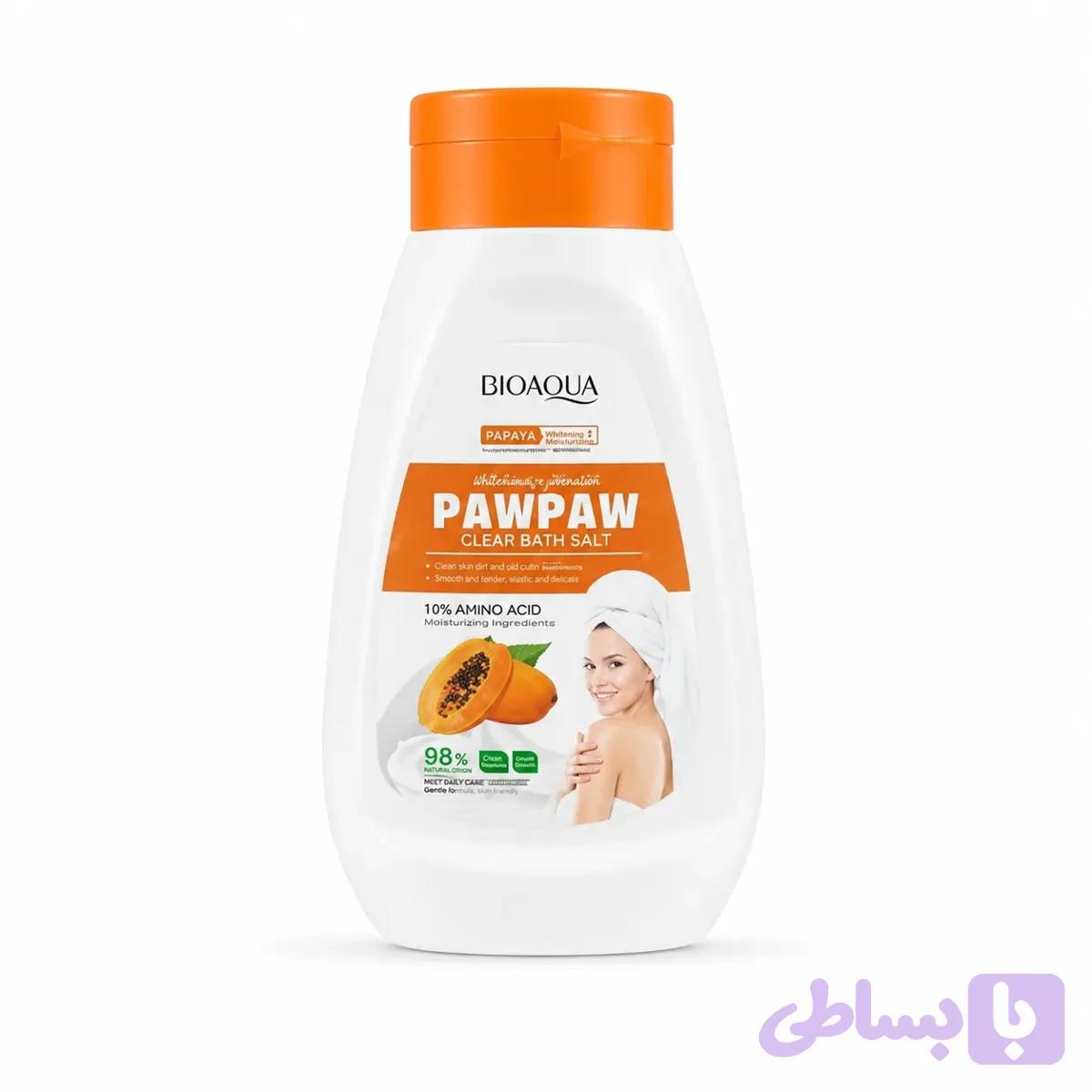نمک بدن پاپایا و ویتامین C بیوآکوا BIOAQUA حجم 430 گرم — تصویر 1