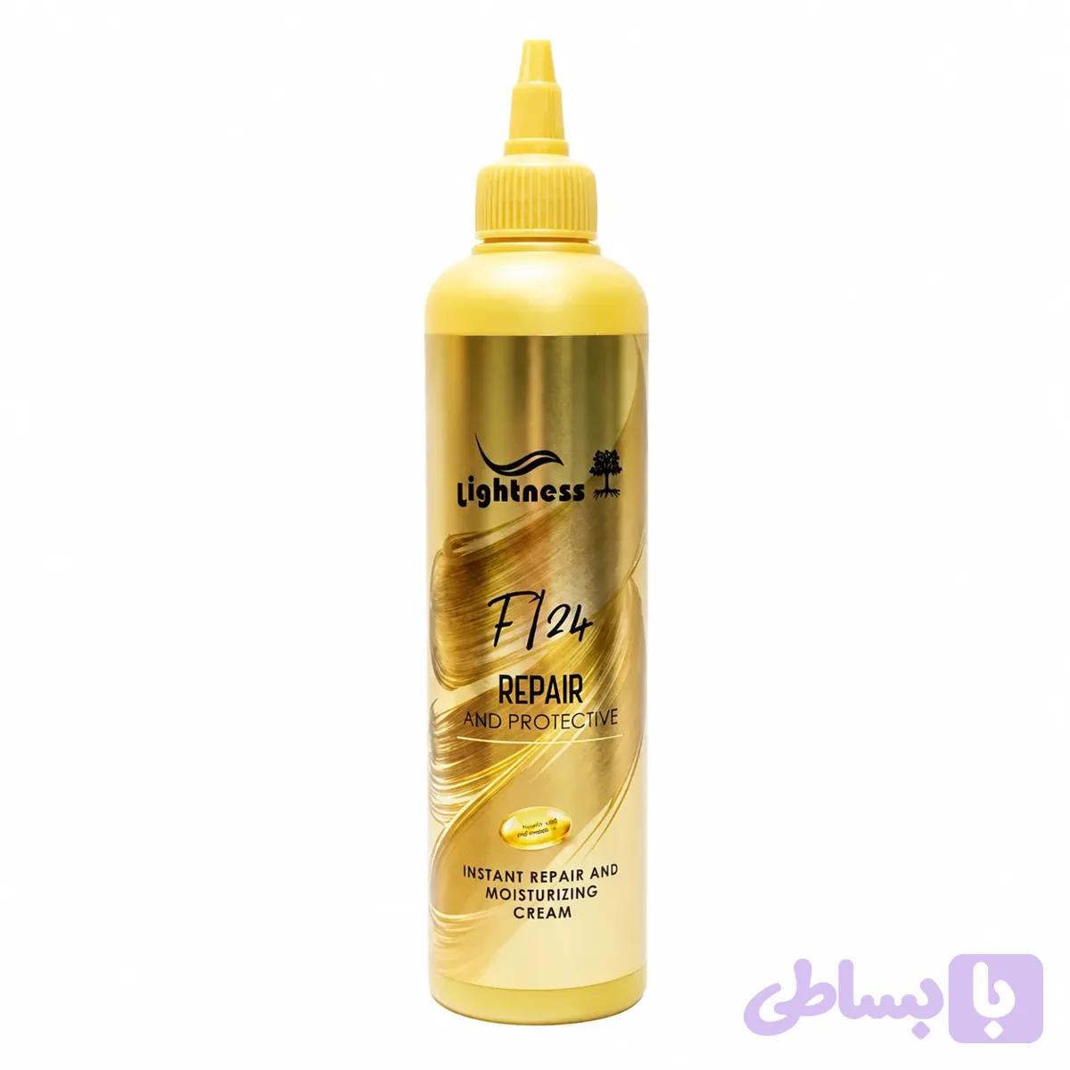 ماسک مو ترمیم کننده بعد از حمام لایتنس Lightness مدل F1 24 حجم 250 میلی لیتر — تصویر 1