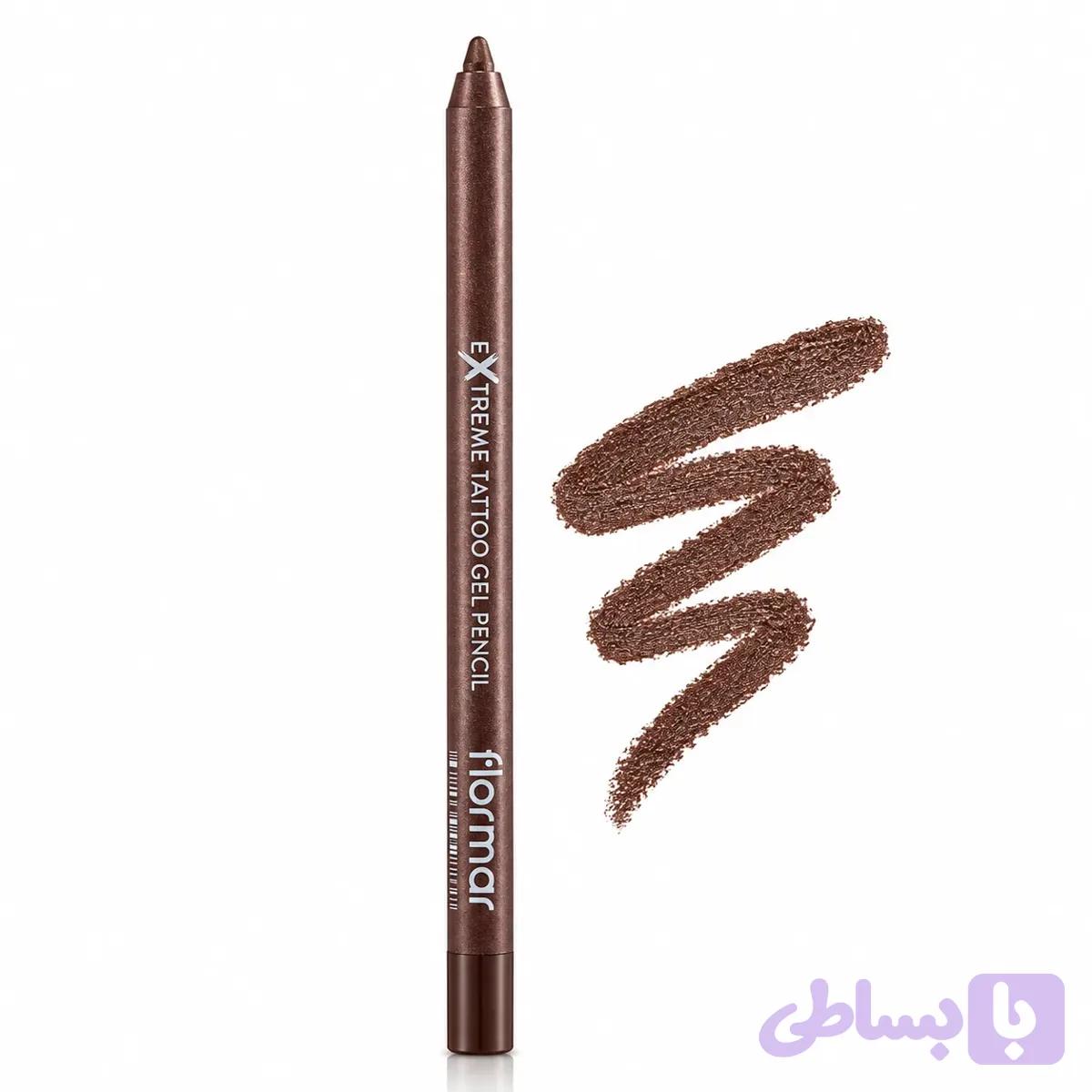 مداد چشم ژله ای قهوه ای شاین فلورمار Flormar مدل Extreme Tattoo — تصویر 1