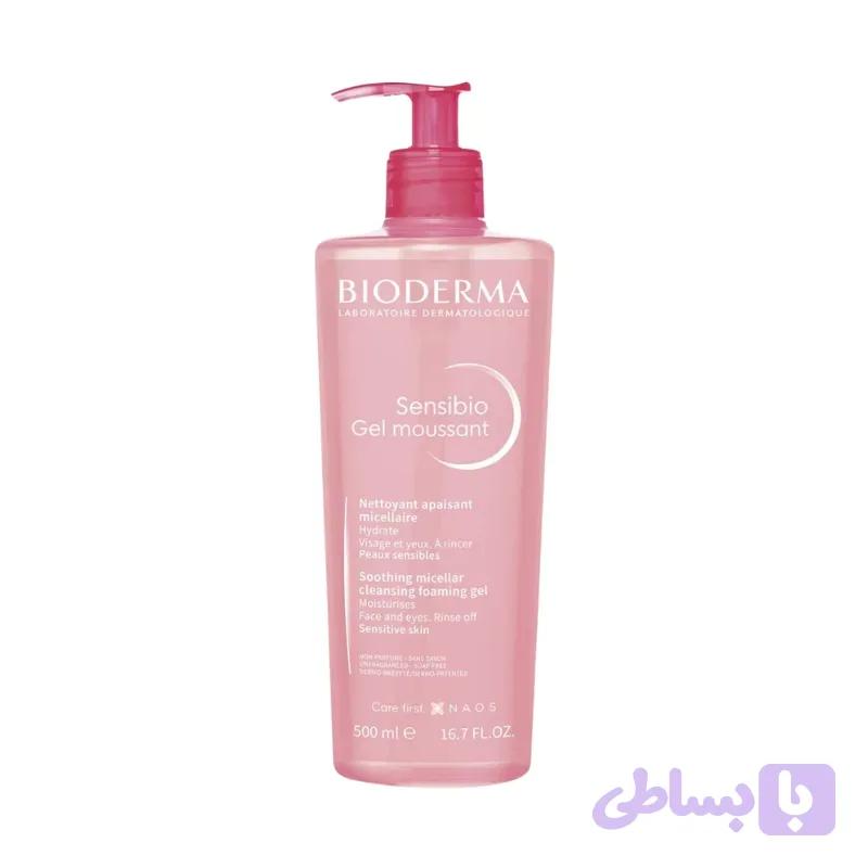 ژل شستشوی صورت بایودرما مدل Sensibio Gel Moussant مناسب پوست حساس حجم 200 میلی لیتر — تصویر 1