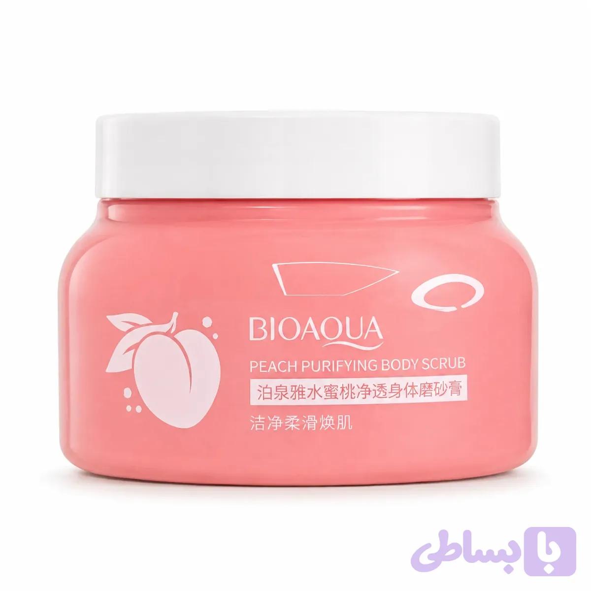 اسکراب بدن هلو بیوآکوا BIOAQUA حجم ۲۵۰ گرم — تصویر 1