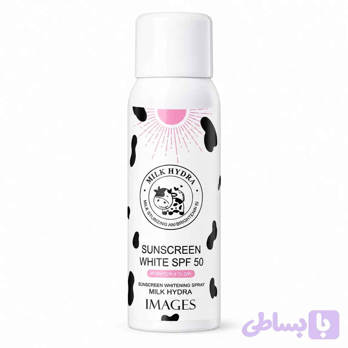اسپری ضد آفتاب شیر ایمیجز IMAGES مدل Milk Hydra SPF 50 — تصویر 1