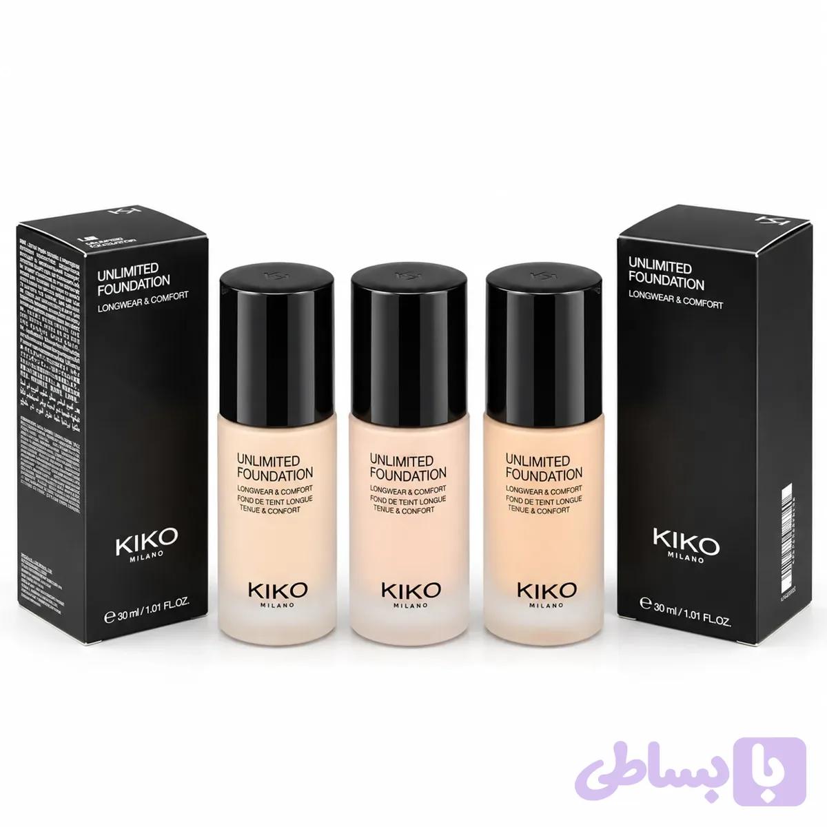 کرم پودر کیکو میلانو KIKO Milano مدل Unlimited Foundation حجم 30 میلی لیتر — تصویر 1