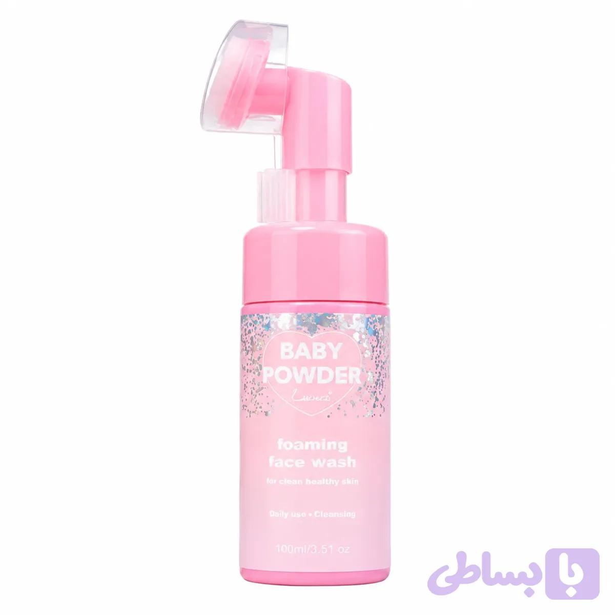 فوم شستشوی صورت براش دار مدل Baby Powder حجم 100 میلی لیتر — تصویر 1