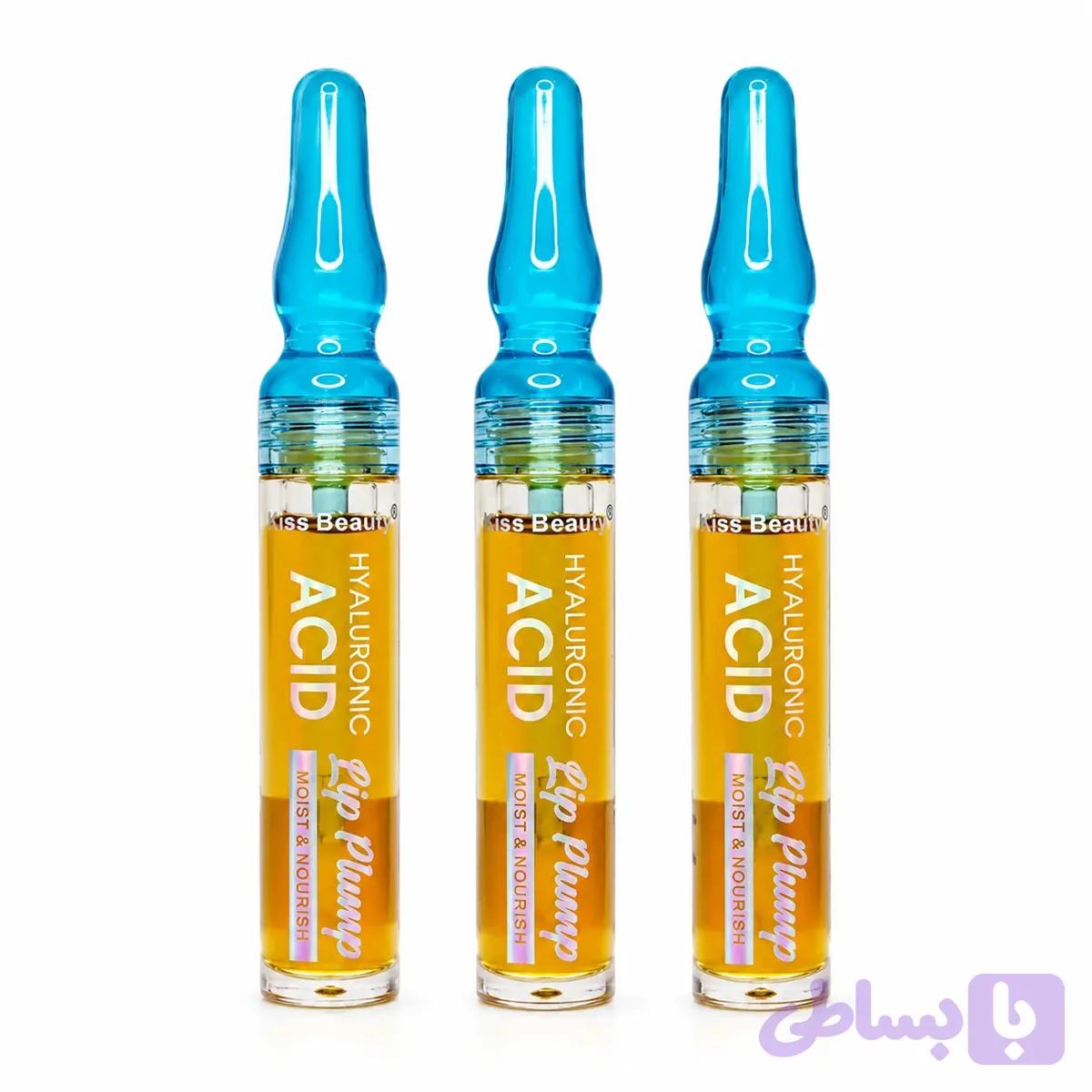 سرم حجم دهنده و آبرسان لب کیس بیوتی Kiss Beauty حاوی هیالورونیک اسید