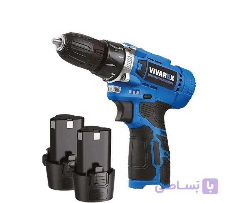 دریل شارژی ویوارکس VR1215V-2B دو باطری گارانتی 12 ماهه — تصویر 1