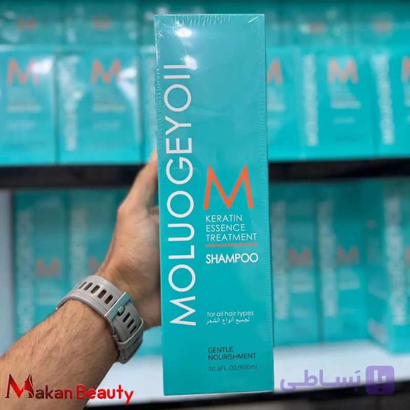 شامپو کراتینه مولوجی اویل Moluogeyoil حجم 900 میلی لیتر بدون سولفات — تصویر 1