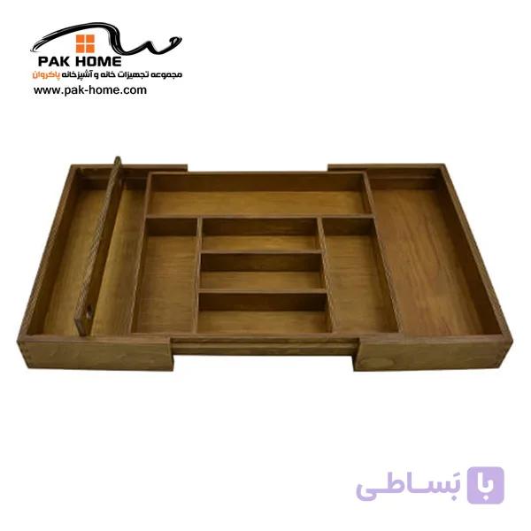جاقاشق و چنگال چوبی با قابلیت ریگلاژ آدلان مدل AW897