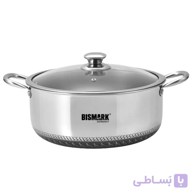 قابلمه استیل هیبرید کف لیزری 24 سانت بیسمارک مدل BM621 — تصویر 1
