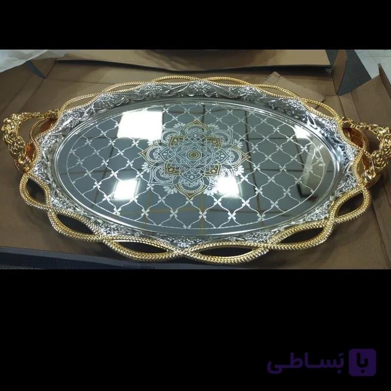 سینی جفتی بیضی دور طلایی fumax — تصویر 1