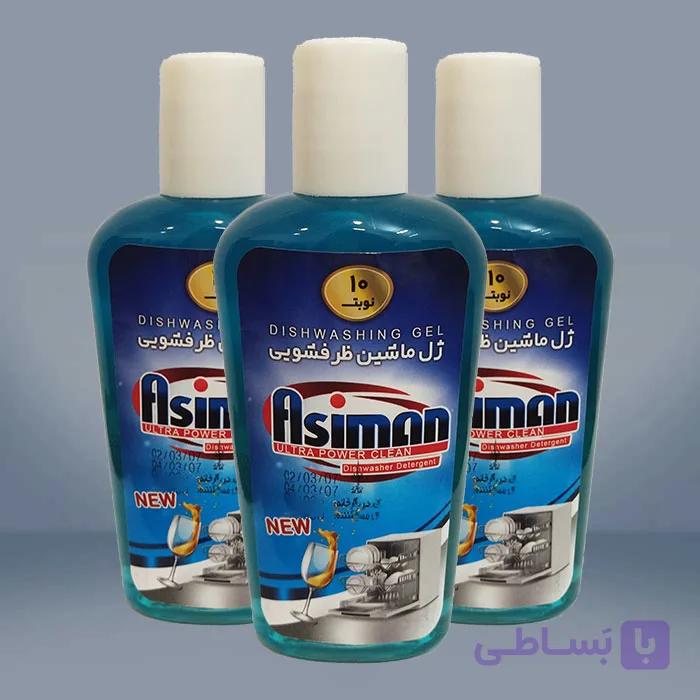 ژل ماشین ظرفشویی آسیمن 210 سی‌سی (24 عدد)