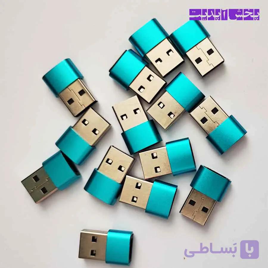 تبدیل Type-C به USB (تبدیل کابل 2 سر تایپ سی به یک سر USB) رنگ آبی — تصویر 1