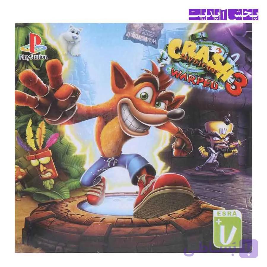 بازی Crash Bandicoot 3 Warped لوح زرین مناسب برای PS1 پلی استیشن1