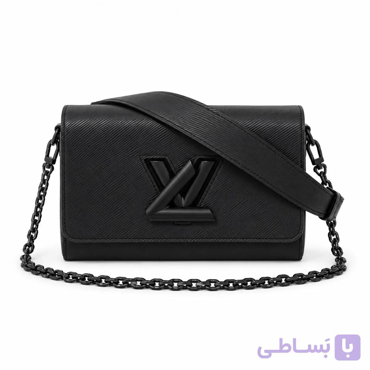 کیف وارداتی دوشی مجلسی زنانه لویی ویتون (Louis Vuitton) مدل Twist با قفل چرخشی لوکس _ V کیف