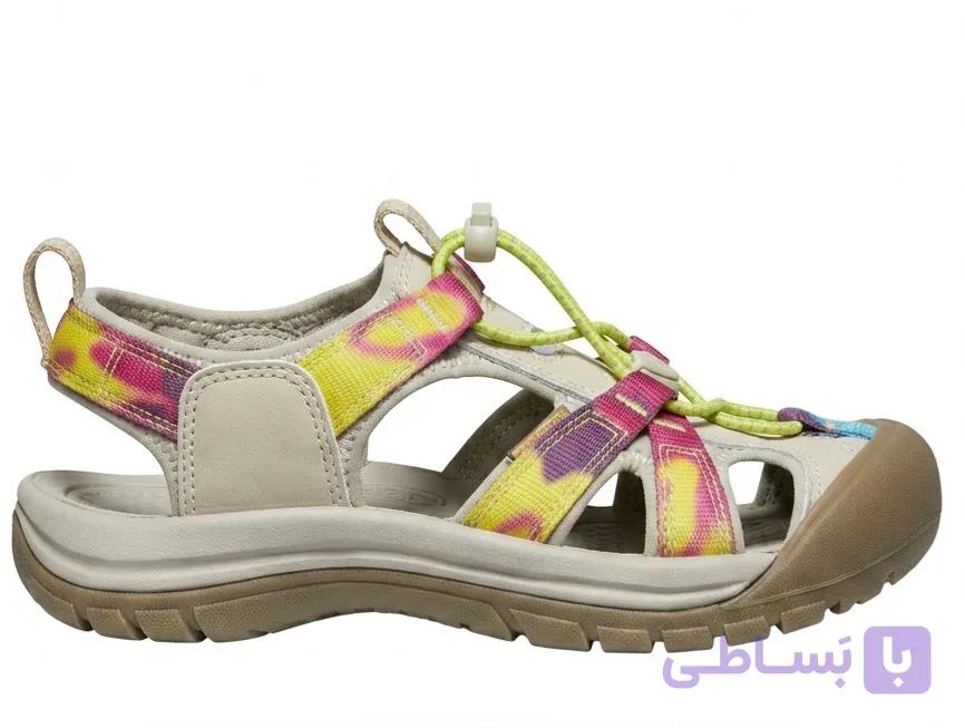 صندل طبیعت‌گردی دخترانه/بچگانه کین (Keen) مدل Whisper با طرح ابروبادی رنگارنگ (