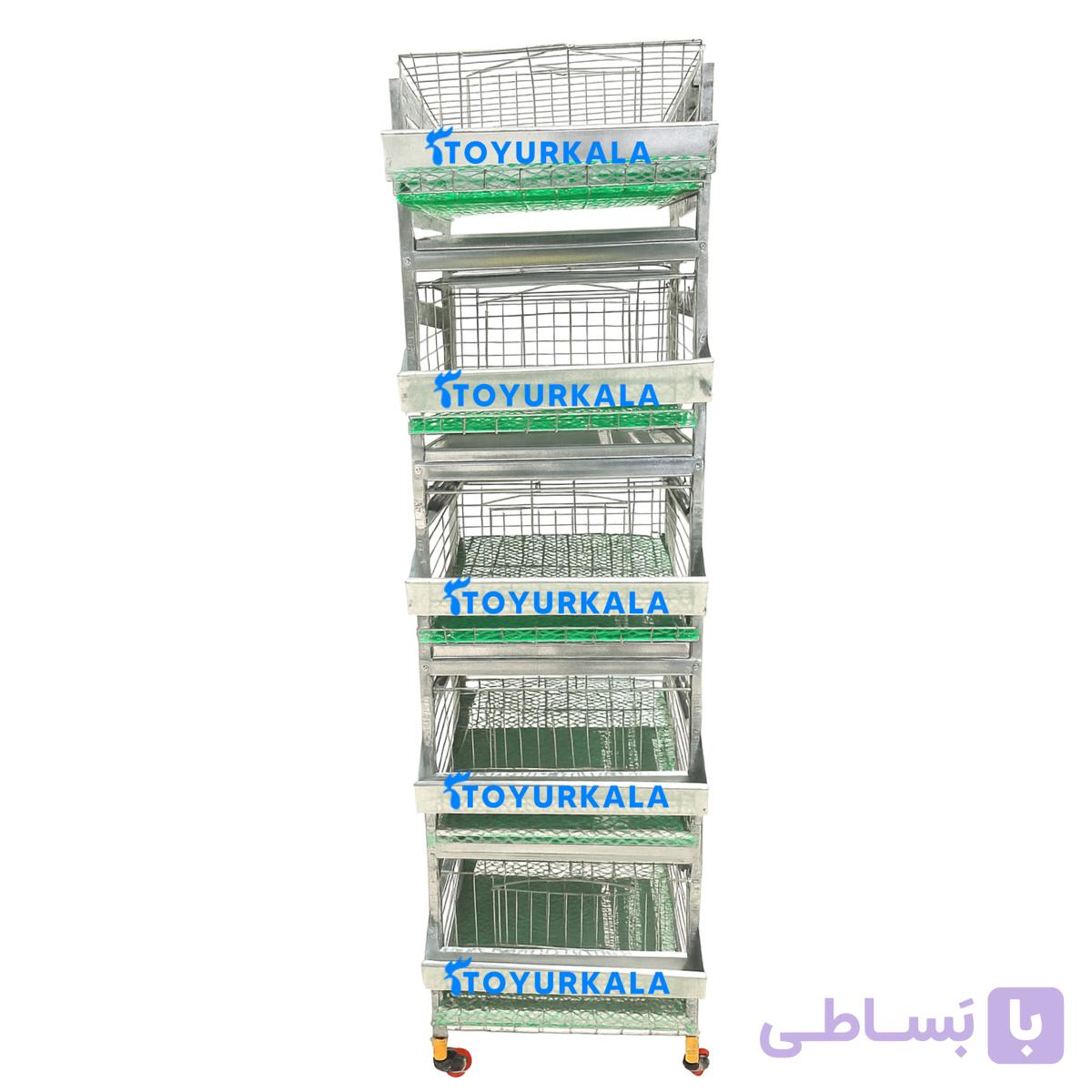 قفس بلدرچین تخمگذار 5 طبقه مینی — تصویر 1