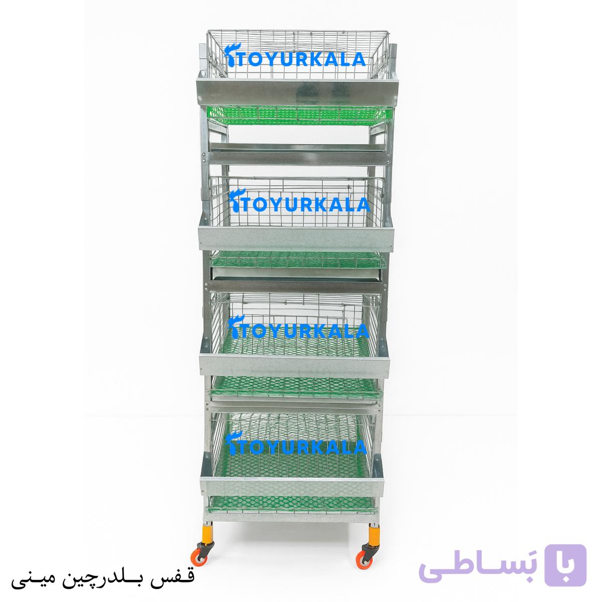 قفس بلدرچین تخمگذار 4 طبقه مینی — تصویر 1