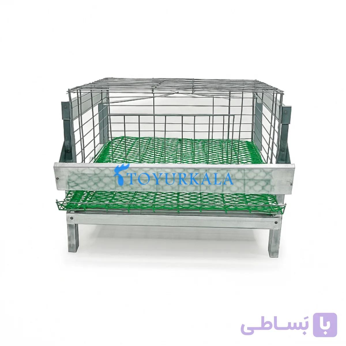 قفس بلدرچین تخمگذار 1 طبقه مینی — تصویر 1