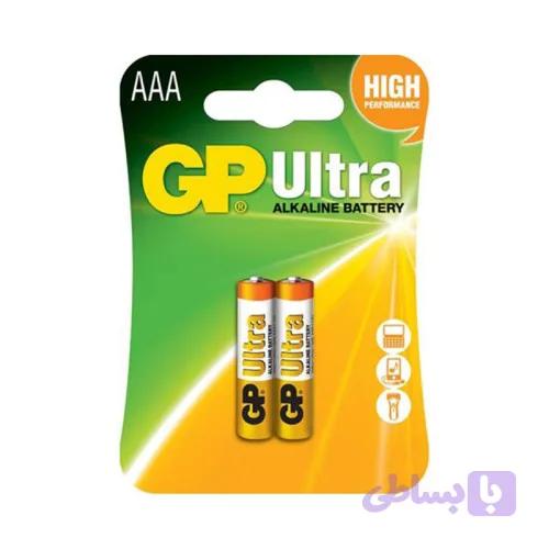 باتری نیم قلمی GP مدل Ultra alkaline کد GP24AU
