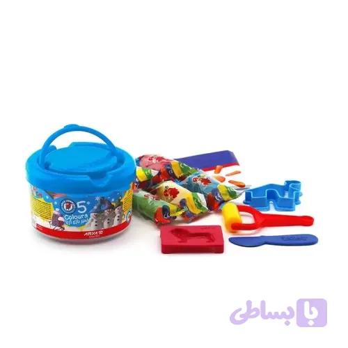 خمیر بازی سطلی 5 عددی آریا کد 1062