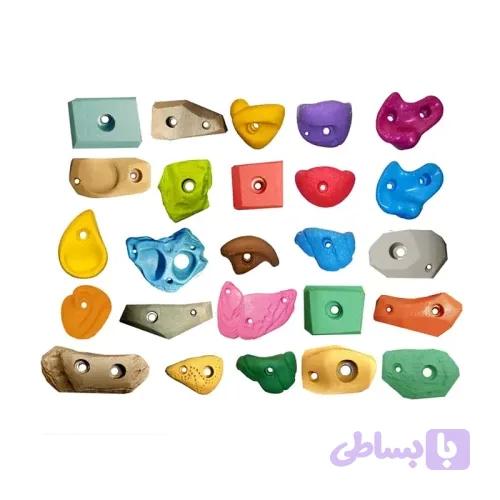 گیره صخره نوردی 25 عددی رنگی کد