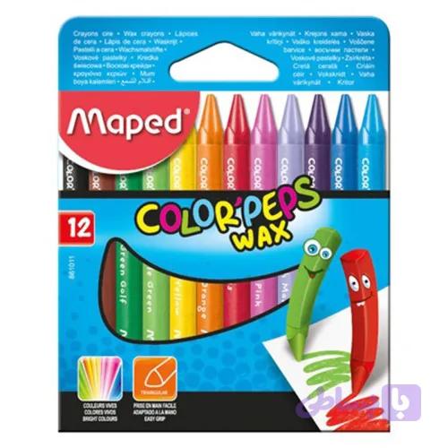 مداد شمعی 12 رنگ مپد Maped کد