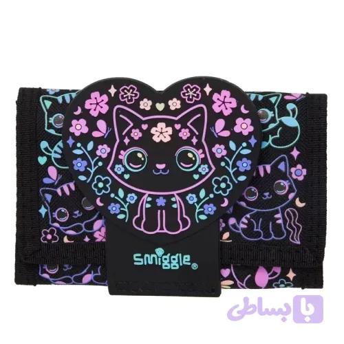 کیف پول کودک اسمیگل طرح گربه مشکی کد